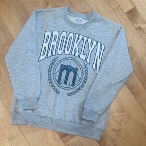 Freeze Gray Brooklyn Graphic Sweatshirt